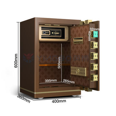 Двойная сигнализация офисный небольшой сейф OEM H600mm умный отпечаток пальца замок