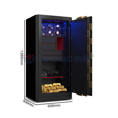 H1280mm Коробка для ювелирных изделий сейф биометрический отпечаток пальцев замок Часы с виндерным сейфом
