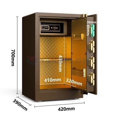 2CU FT Умный отпечаток пальцев сейф для двойной сигнализации безопасности YB/RS-70
