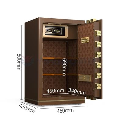 Умный сейф с двойной сигнализацией для офисной безопасности H800mm YB/N7-80