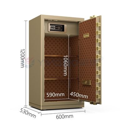 H1200mm двойной сигнализации роскошный сейф для офисной безопасности