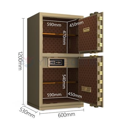 H1200mm твердая сталь Умный офис сейф с двойной сигнализацией отпечаток пальцев