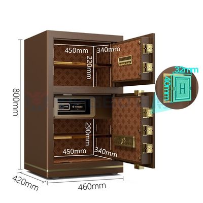 Умный электронный цифровой офисный сейф для безопасности H800mm