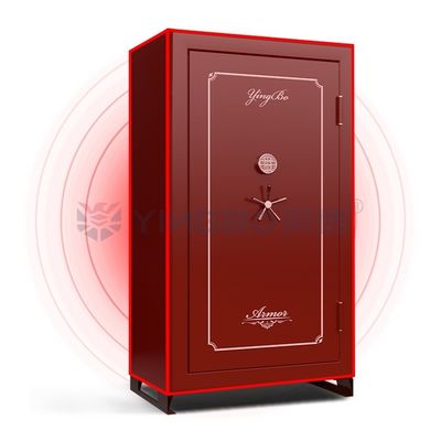 Электронная безопасная коробка, тяжелая огнеупорная коробка для сейфов оружия с ящиком для хранения сертификата УЛ огнестойким