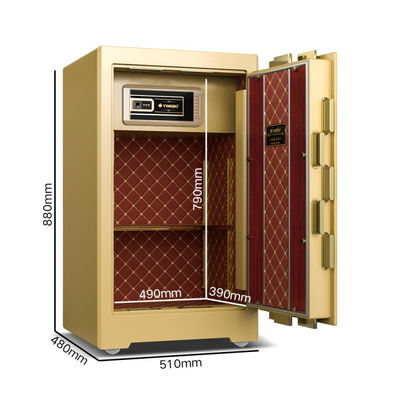 5.5 Cu Ft Двойной сигнализационный банковский сейф 126±2kg 4 открытых путей Умный сейф YB/ZY-80