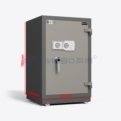 Двойные ключи, замок, огнестойкий сейф, коробка для документов, деньги, ювелирные изделия, H780 мм.