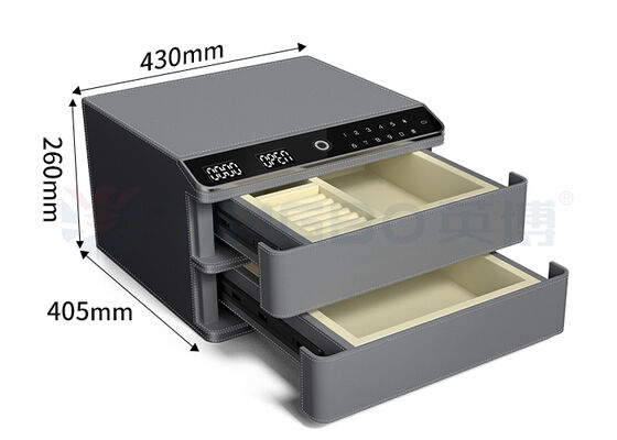 Безопасность Кожевенный ювелирный сейф Автоматически открывается Двухслойный