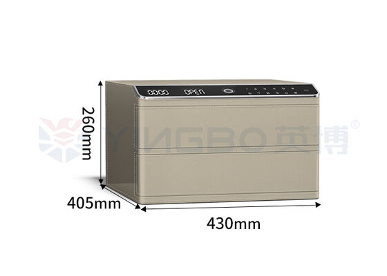 Двухслойные твердые стальные кожевенные ювелирные изделия Малый сейф Биометрическое распознавание