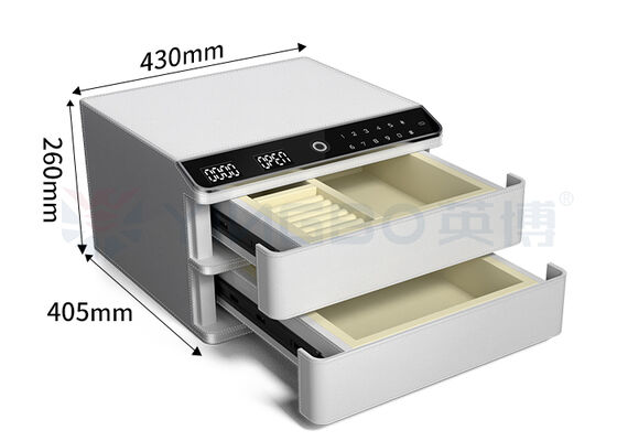 Домой Отпечатки пальцев Замок Кожа покрыта ювелирными изделиями сейф из твердой стали автоматически открывается