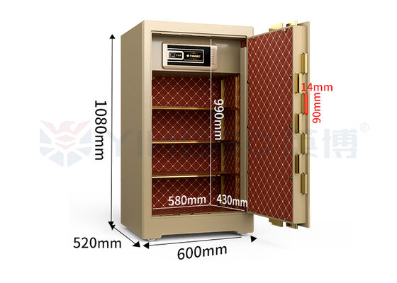 H1080mm коммерческий сейф из твердой стали строительный сейф банковского класса