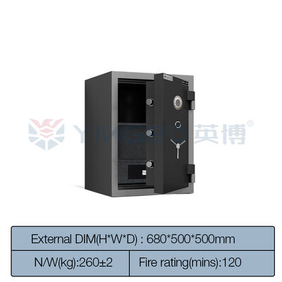 Yingbo Mechanical Lock Fireproof Safe Box Цементный материал Огнестойкость 2 часа