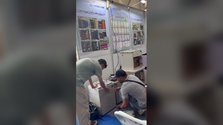Сейфы Инбо дебютируют на выставке пограничной торговли в Хоргосе в 2026 году, полной посетителей в день открытия